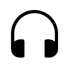 Cute headphones icon vector illustration
