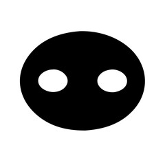 Fototapeta premium Eye emoji icon vector illustration