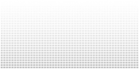 Set of halftone dots gradient pattern texture isolated on white background. Straight dotted spots using halftone circle dot raster texture. Vector blot half tone collection.