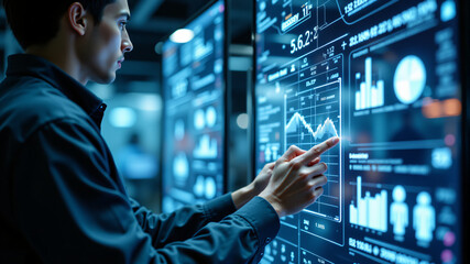Fototapeta premium Advanced Data Analytics for Business Growth