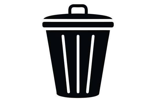 trash bin vector icon