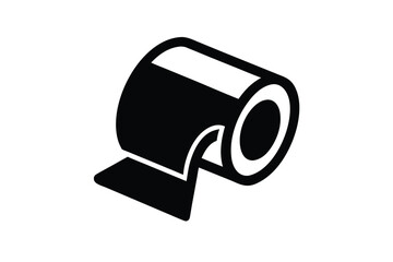 toilet paper vector icon