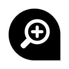 Obraz premium zoom icon and transparent background