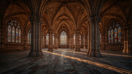 Obraz premium interior of the cathedral of the holy sepulchre