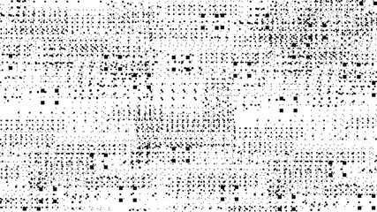 Abstract Glitch Dot Pattern Background - Monochrome Digital Noise Texture
