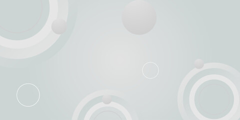 Modern geometric shapes white and grey background. Modern graphic design element circles style concept for web banner, art, flyer, card, or brochure cover