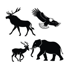 Animal silhouette collection