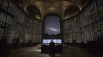 Digital Archive in Subterranean Vault with Touchless Interface