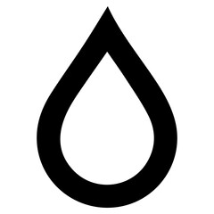 Petroleum products. Simple vector icon of drop of oil or petroleum