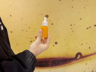 Magic anti-aging cream. Cosmetology and skin care concept.