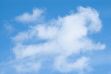 blue and white background, photo blue sky and white clouds close-up
