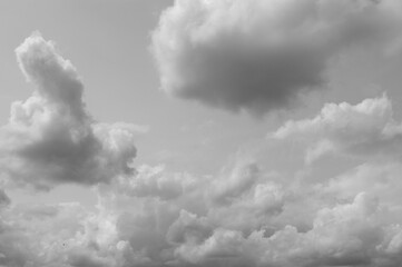 gray background, gray sky and clouds in the photo