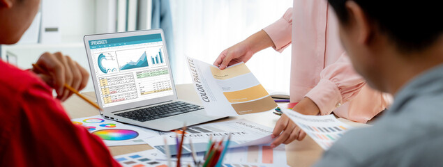 Spreadsheet document information financial startup concept. data and graphs in spreadsheet...