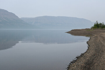 Lake Yt-Kyuyol on the Putorana Plateau.