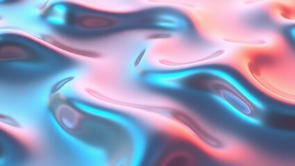 Obraz premium Abstract Iridescent Wave Texture