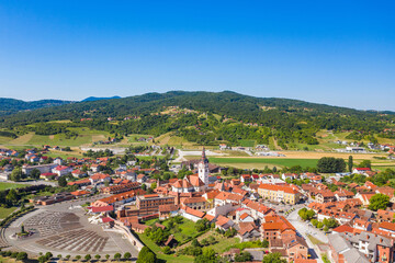 Church of Blessed Virgin Mary in Marija Bistrica, Croatia. Marian Shrine of the Black Madonna,...