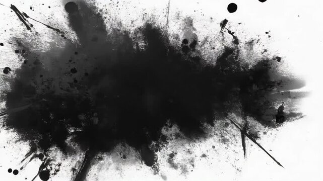 Grunge distressed dust overlay texture on transparent background. Grunge background of black and white. Abstract illustration texture of cracks, chips,