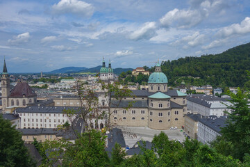 Obraz premium View to the north of the dome of Salzburg Cathedral