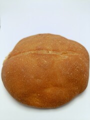 loaf of bread on the table.