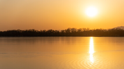sunset at summer palace