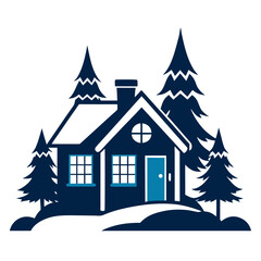 Obraz premium house in winter