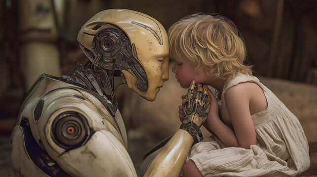 Robot learning sign language from a deaf child
