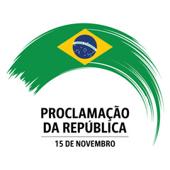 Flat Vector Illustration of Proclamação da República.