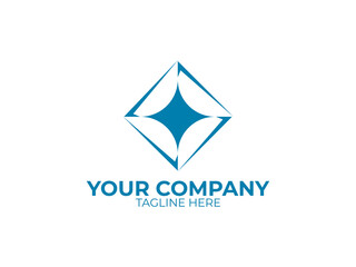 star diamond logo design in modern style