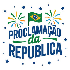 Flat Vector Illustration of Proclamação da República.