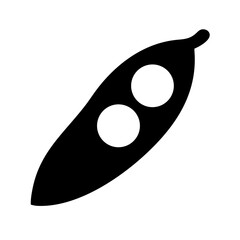 Pod with peas icon vector illustration