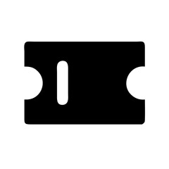 Ticket icon vector illustration