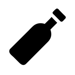 Wine bottle icon vector illustration