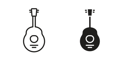 Ukulele icons design vector graphic recourse