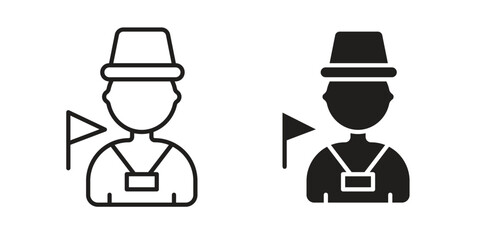 Tourist Guide icons design vector graphic recourse