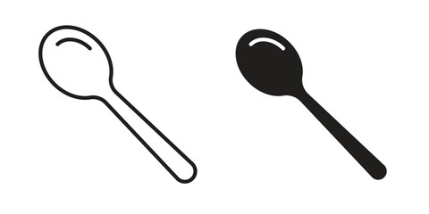 Spoon icons design vector graphic recourse