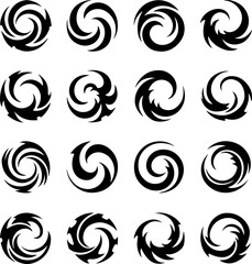 Tribal Swirl Mandala Set" art vector bundle