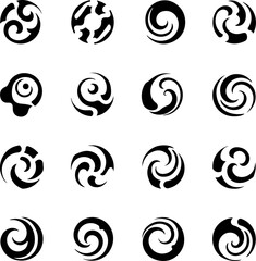 Tribal Swirl Mandala Set" art vector bundle