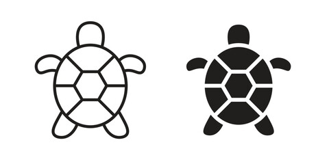 Sea turtle icons design vector graphic recourse