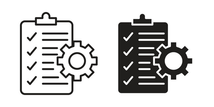 Project management icons design vector graphic recourse