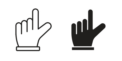 Pointing hand icons design vector graphic recourse