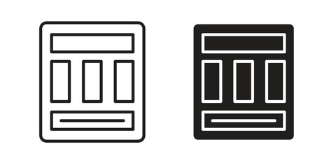 Mood board icons design vector graphic recourse