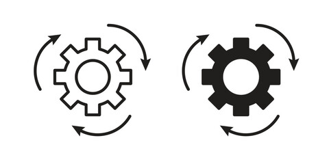 Implementation icons design vector graphic recourse