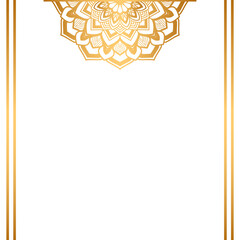 Gold Mandala Illustration