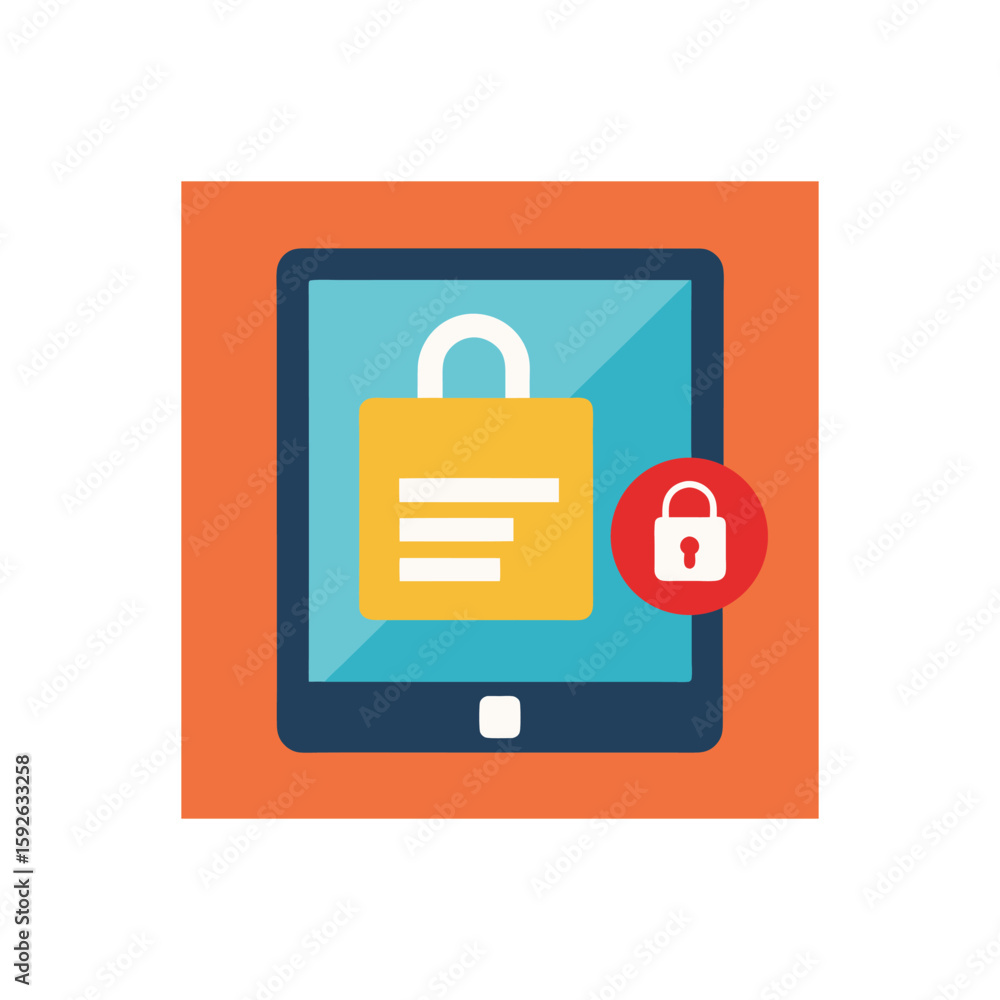 Poster Vector art of an open envelope with a notification message inside