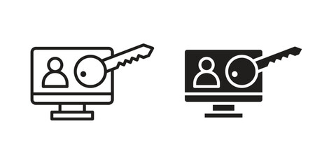 Authorize icons design vector graphic recourse