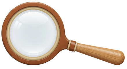 Isolated Magnifying Glass
