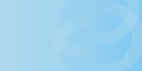 Abstract minimalist banner background, pastel colorful, blue and white gradations. Circle effect style art