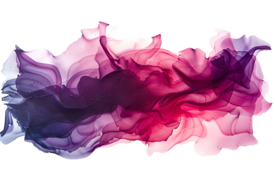 Abstract Pink and Purple Ink Wash Painting Fluid Art
