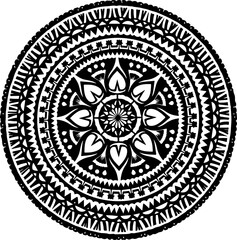 Polynesian Tribal  Tattoo Circle Design
