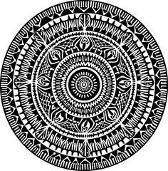 Polynesian Tribal  Tattoo Circle Design